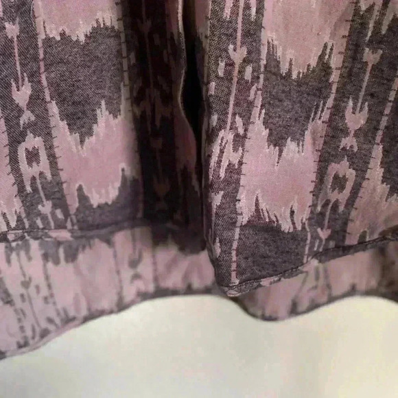 Free People We The Free Izzie Cargo Jacquard Purple Shacket Chore Jacket Size M - Picture 9 of 14